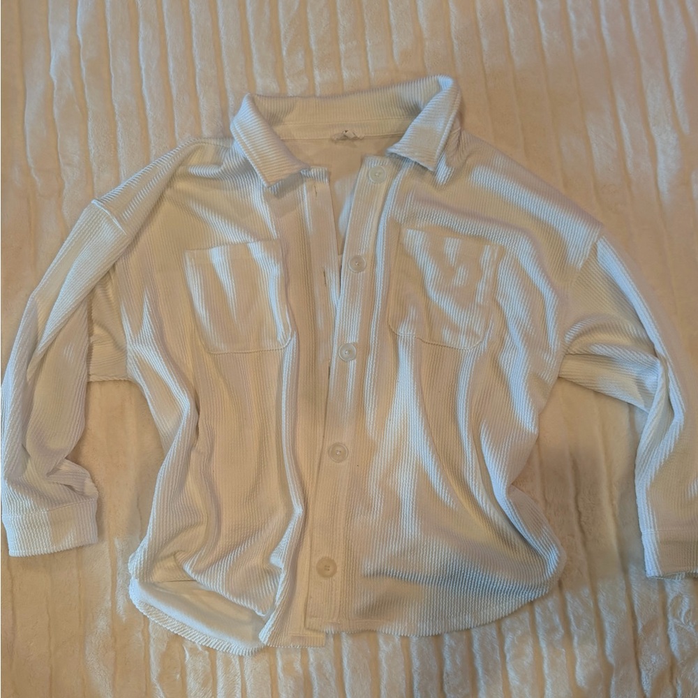 White Maurices Button-Up Shacket - image 1